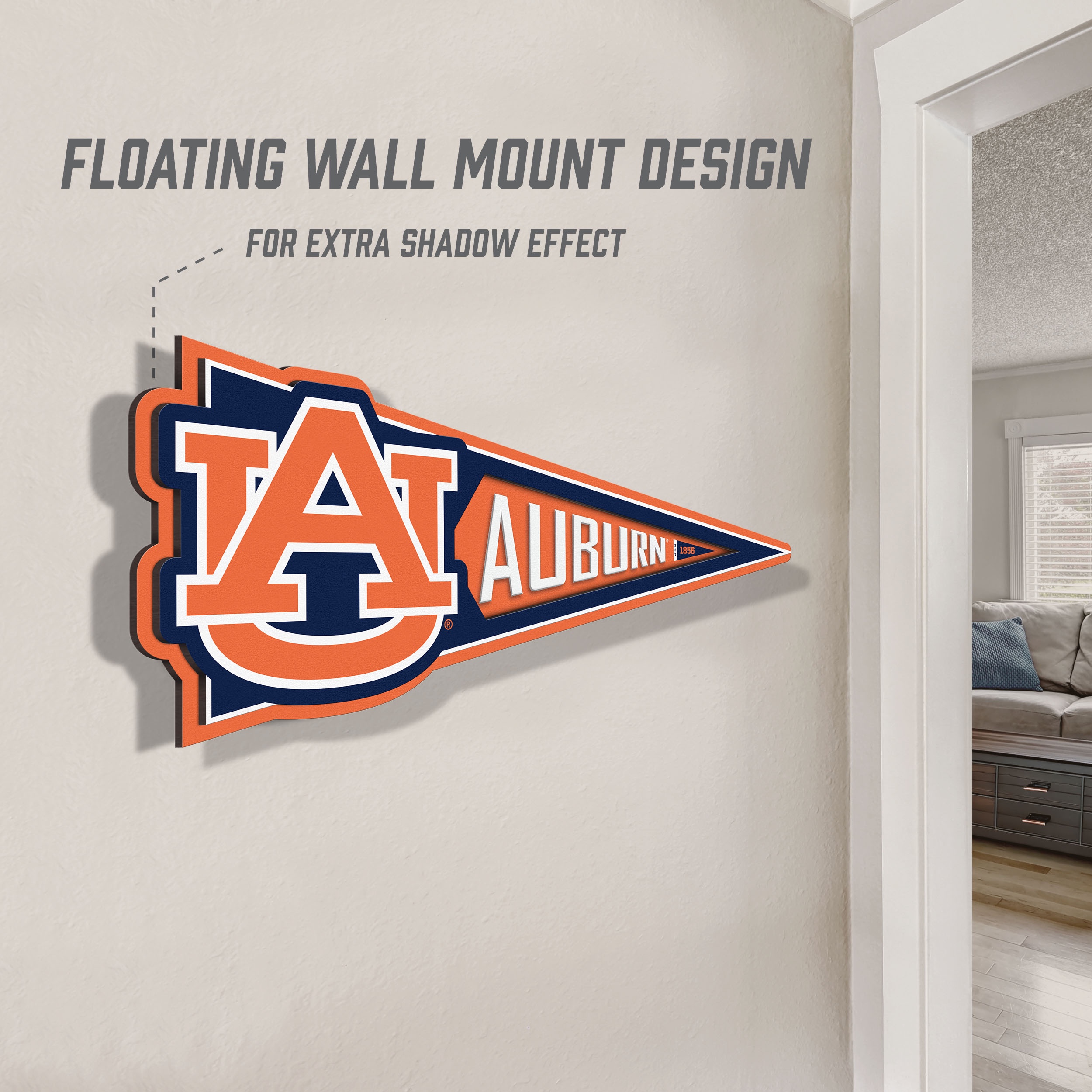 YouTheFan NCAA Auburn Tigers Pennant Sign