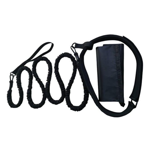 Cinturón de entrenamiento de natación, arnés fijo, tubo de látex, cuerda elástica, banda de resistencia de 2,,5 m para profesionales, adultos y