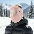 thumbnail image 2 of Unique Bargains 1 Pc Cold-proof Face Mask Removable Balaclava for Cycling Pink, 2 of 6