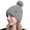 C-Gray, variant on Otntypg Winter Beanie Hats for Women with Faux Fuzzy Pom Warm Soft Stretch Cozy Knit Fleece Thermal Snow Ski Skull Cap for Cold Weather