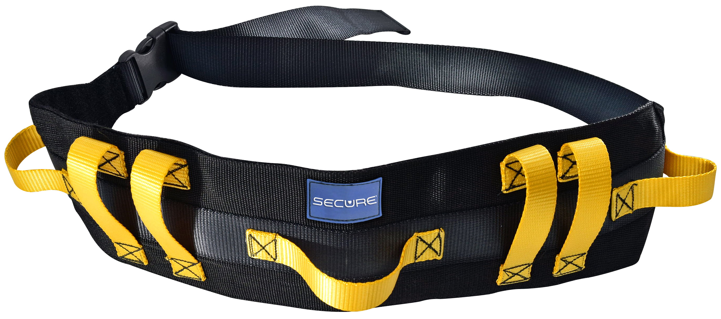 Secure STWB-62Y Ultra Wide Transfer and Walking Gait Belt with 7 Hand ...