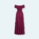 thumbnail image 3 of Vestido medieval para mujer estilo vintage con cuello oblicuo para Halloween cosplay traje diario, 3 of 9