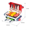 thumbnail image 3 of Juego De Juguetes De Cocina Mini Simulación Eléctrica Spray Bbq Grill Estufa Con Música Ligera Juguetes Educativos Regalo Para Niños Niñas Niños Scienceny FN003022-00, 3 of 6