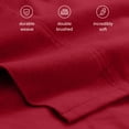 thumbnail image 6 of Bare Home Organic Flannel Sheet Set - 100% Organic Cotton - Deep Pocket - 4-Pieces - Queen, Red, 6 of 10