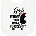 thumbnail image 2 of Inktastic Hunting Girls Hunt Too Only Prettier with Doe and Arrow Newborn Bib, 2 of 3