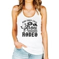 thumbnail image 2 of And They Call The Thing Rodeo Western Tank Top for Women & Teens Cute Country Top White Tank Top Medium, 2 of 4
