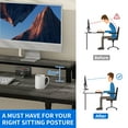thumbnail image 6 of Uforic 65" L Shaped Desk with Lift Top & Monitor Stand, Computer Desk with File Drawer, Corner Desk Office Desk Executive Desk with Storage Shelves for Home Office, Gray, 6 of 12