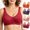 Wine, variant on PBFRDSJ Bras for Older Women Front Closure Push Up Everyday Bra No Underwire Full Coverage Wide Strap Vest Style Sports Bra