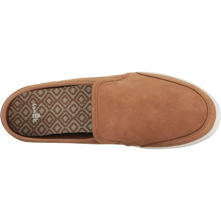 sanuk women's pair o dice leather loafer flat
