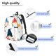 thumbnail image 3 of Disketp School Cute Gnomes print Canvas Backpack Lightweight Travel Daypack Student Rucksack Laptop Backpack-Medium, 3 of 5