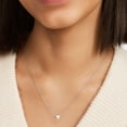 thumbnail image 3 of Collar de plata de ley 925 con inicial de corazón letra H Silvora♥, 3 of 8