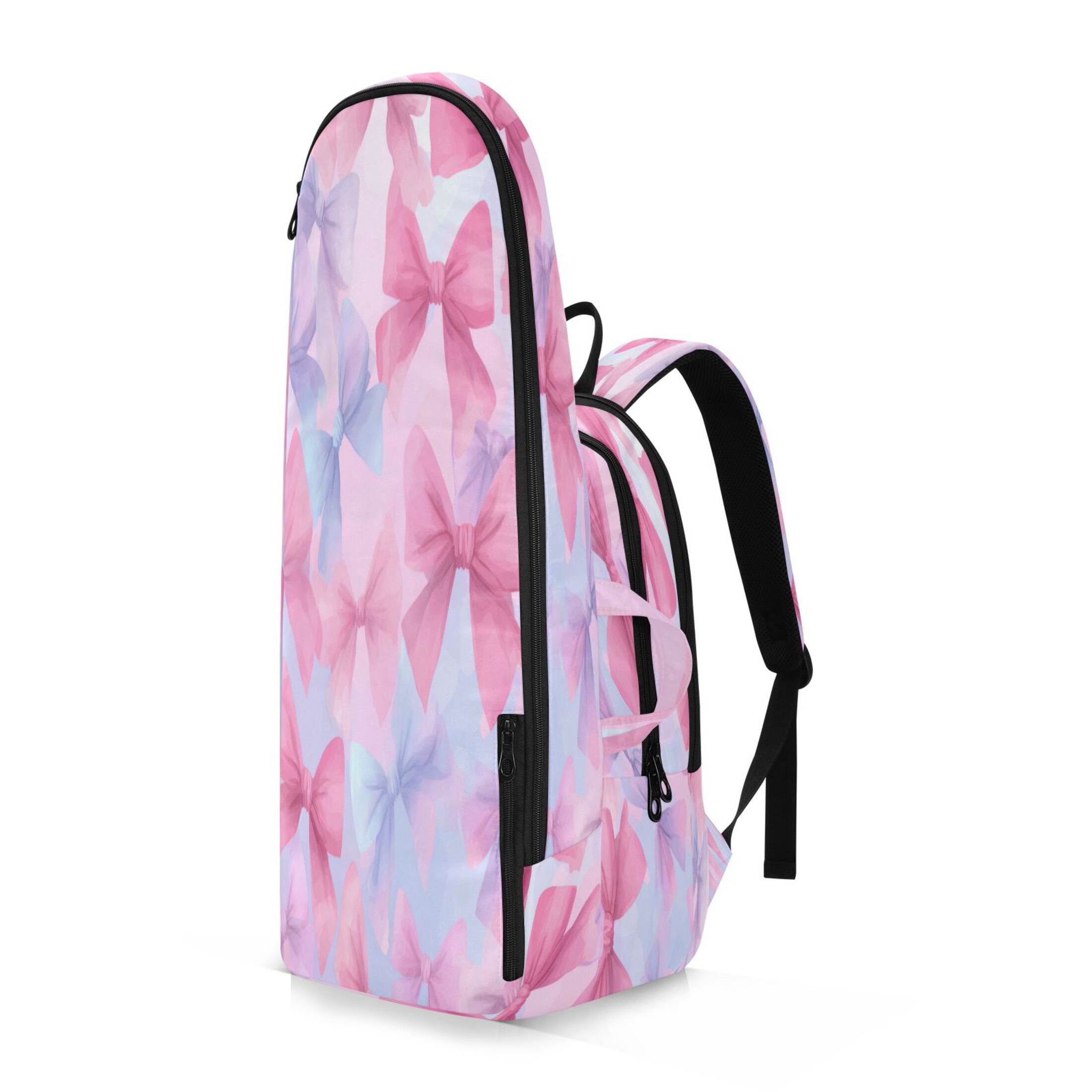 2 Racquet Holder Tennis Backpack Tennis Racket Covers Gym Bags Colorful Bows