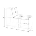 thumbnail image 6 of RiverRidge Kids Book Nook Toy Storage Bench with Cubby Organizers and Cushion - White, 6 of 9