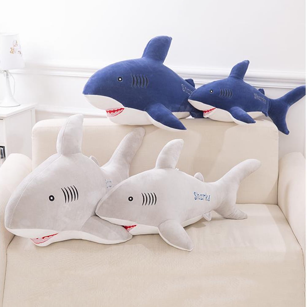 Cuteam Shark Plush Toy,40/50cm Cute Simulated Shark Fish Plush Toy