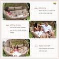 thumbnail image 4 of RADIATA Double Egg Chair Indoor Outdoor Stationary Oversized Thicken Padded Cushions,2 Person Egg Loveseat Chair,600 lbs Extra Large Lounge Chair for Patio Balcony Porch Backyard Brown, 4 of 8