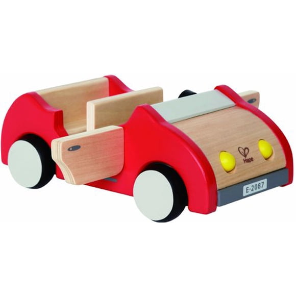 Hape Wooden Doll House Furniture Family Car Play Set