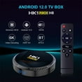 thumbnail image 2 of Hk1 Rbox H8 Décodeur H618 android 12.0 Hd WiFi Double Bande6 Bluetooth 5.0 avec RC Noir 4 Go+64 Go Prise US, 2 of 5