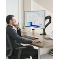 thumbnail image 2 of monTEK Bras pour Moniteur Simple avec USB A/C, Support de Moniteur Ultra Grand pour Écran Incurvé de 17 à 57 Pouces, Supporte 59,4 Lb, Bras à Ressort à Gaz Réglable, 75/100 VE, 2 of 9