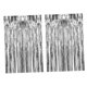 thumbnail image 2 of 2 cortinas con flecos de aluminio para decoración de fiestas, versátiles fondos para fotomatón. Plata, 2 of 9