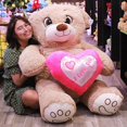 thumbnail image 5 of Pelucheria Oso Rechoncho Beige ILY con corazon Rosa, 5 of 5