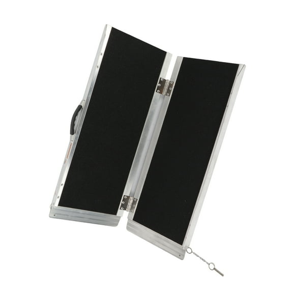 Aluminum Alloy Folding Wheelchair Ramp Portable Non Slip with Handle