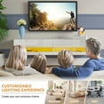 thumbnail image 6 of Floating TV Stand for 70 inch TVs, 60in Long Wall-mounted Entertainment Center for Living Room, Modern White TV Stands with High Gloss Finish and LED Lights, TV Cabinet Media Consloe, White, 6 of 8