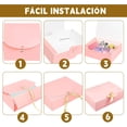 thumbnail image 3 of 10 Pack Cajas de Regalo de Boda, Caja de Regalo con Lazo de Satén, Caja para Regalo de Cartón para Propuestas de Dama de Honor, Adecuadas para Boda, Cumpleaños, Navidad (Rosa), 3 of 4