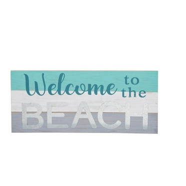 Welcome To The Beach Wall Plaque Wall Hanging Decor Decoration Hanging Sign Home Decor With Sayings