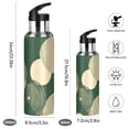 thumbnail image 2 of Yayeee 33oz Insulated Water Bottle Double Wall Stainless Steel with Flip Straw Lid, Beige Abstract, 2 of 7
