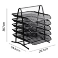 thumbnail image 2 of Charola Organizador Metalica Kishnell Bandeja De 5 Niveles 38.7 x 34.5 x 29.7 cm, 2 of 6