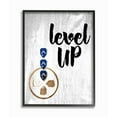 thumbnail image 1 of The Kids Room by Stupell Level Up Wood Sign with Directional Game Pad Framed Giclee Texturized Art, 11x14, Multi-Color, 1 of 1