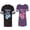 Men Black / Women Purple, variant on Boyfriend Girlfriend Fiance Husband Wife Matching Couple Cotton Jerseys (Men Black / Women Black) (Men S / Women S)