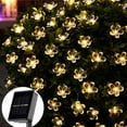 thumbnail image 3 of 7m IP65 Waterproof Sakura Fairy Solar 50LEDs String Lights Garden Party Decor, 3 of 8