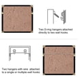 thumbnail image 5 of Black-D Gancho Juego de 100 Kit de soporte para cuadros Clips para marco de acero inoxidable Ganchos para colgar cuadros Surtido de ganchos para colgar espejos Colgador de cuadros para pared JM, 5 of 5