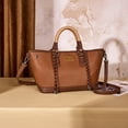 thumbnail image 6 of Wrangler Tote Bags for Women Medium Satchel Purse with Designer Braided Rope Top Handle, 6 of 7