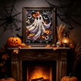 thumbnail image 4 of Halloween Pearl Art Diy Kit, 30Cm X 40Cm Round Drill Diamond Painting for Adults, Spooky Gothic Ghost Halloween Wall Art, Halloween Craft Supplies for Beginners, Full Drill Gem, 4 of 7