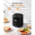 thumbnail image 6 of Rice Cooker Small 3 Cup Uncooked, Mini Rice Maker Ceramic Coated Pot Micom Fuzzy Logic, Compact for 1-2 People, 6 of 9