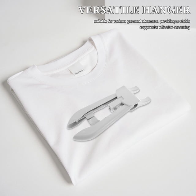 COMPUKAS 1Set Garment Steamer Hanger for Clothes Steaming Stand Plastic Compact Design General Users 17.3X5.9X1.4in