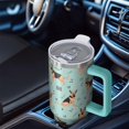 thumbnail image 6 of OBREWU German Shepherd Dog and Music Tumbler with Handle and Lid,German Shepherd Dog and Music 40oz Double Wall Vacuum Insulated Tumbler,Cups Gift for Women and Men, 6 of 7