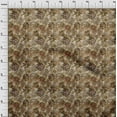 thumbnail image 4 of oneOone Velvet Brown Fabric Abstract Floral Craft Projects Decor Fabric Printed By The Yard 58 Inch Wide, 4 of 4