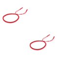 thumbnail image 2 of Minnieouse Pulseras tejidas amor nudo de la suerte cuerda mano cuerda brazaletes pulseras joyería mujeres hombres pareja amante regalos Rojo 2piezas, 2 of 6