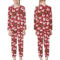 thumbnail image 4 of DISNIMO Red Santa Claus Christmas Pajamas for Kids Boys Pjs 7-8t Pajamas Boys 2 Piece Pajama Set Kids Boys Long Sleeve Pj Set Cute Sleepwear Kids Boys Night Suit Kids Soft Pjs Boys Fall Pj Set, 4 of 7
