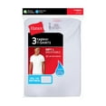 Hanes Men's White Crew TShirt Undershirts, 3 Pack