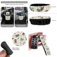 thumbnail image 5 of Qpednta Cowboy Bow Automotive Seat Cover Set 15Pcs Protection, Steering Wheel Cover, Seat Belt Cover, Trash Bin, Cup Coasters, Air Vent Pouch, Rearview Mirror Cover, Universal Accessories, 5 of 7