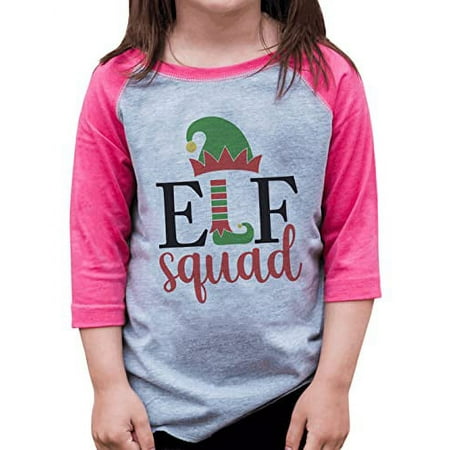 

7 ate 9 Apparel Kids Merry Christmas Shirts - Elf Squad - Pink Shirt 18 Months