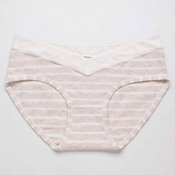 Odbmxy Womens Plus Panties Briefs Cotton Ladieswear Single Color Breathable Brown Comfypants