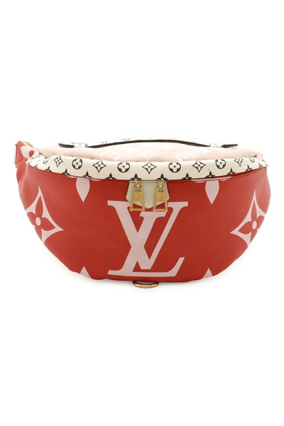 Pre-Owned LOUIS VUITTON Monogram Giant Bum Bag, Waist Pouch, Rouge Red, Body M44575