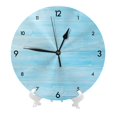 thumbnail image 2 of Reloj de pared con diseño de tablones de madera estilo grunge vintage (15), silencioso, de 10 pulgadas, estilo rústico retro, decorativo para sala de estar, cocina, hogar, baño y dormitorio, 2 of 7