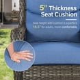 thumbnail image 3 of PARKWELL Patio Wicker Chairs Swivel Rocker Set of 2,Outdoor Rattan Swivel Glider Rocking Lounge Chairs for Patio Porch Pool,Gray/Navy, 3 of 8