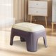 thumbnail image 5 of Muebles de oficina para el hogar Taburete pequeño de plástico para el hogar Taburete de baño para sala de estar Taburete pequeño grueso y bajo Taburetes pequeños apilables de cuero sintético cuadrado, 5 of 6